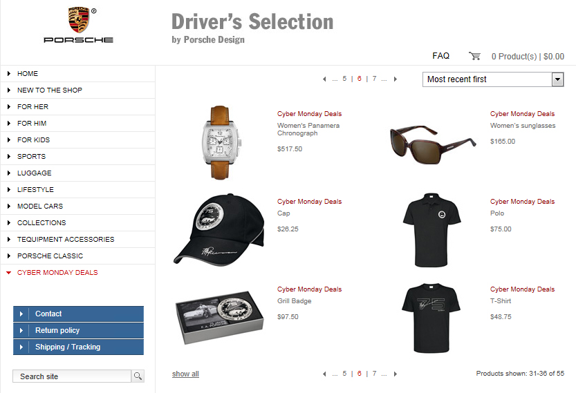 Driver’s Selection by Porsche Design Announces Cyber-Monday Sale