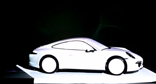 Porsche 911 Used As Display Backdrop To Create Stunning Presentation